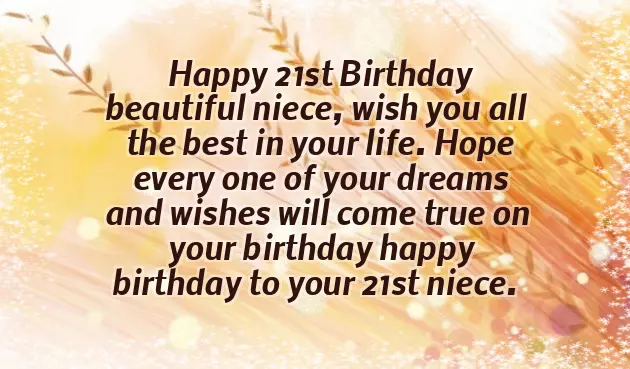 Birthday Wishes For Niece Turning 21 Birthday Wishes For Niece Turning 21