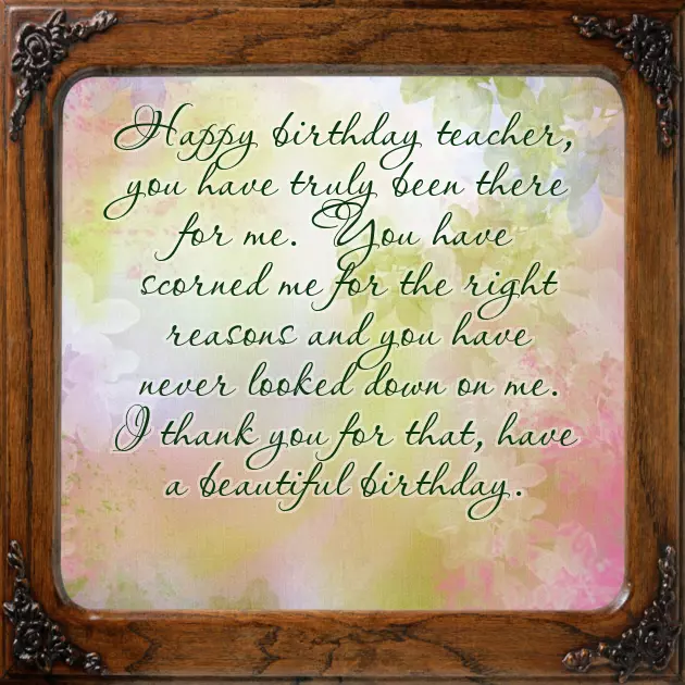 Happy Birthday Teacher Happy Birthday Teacher