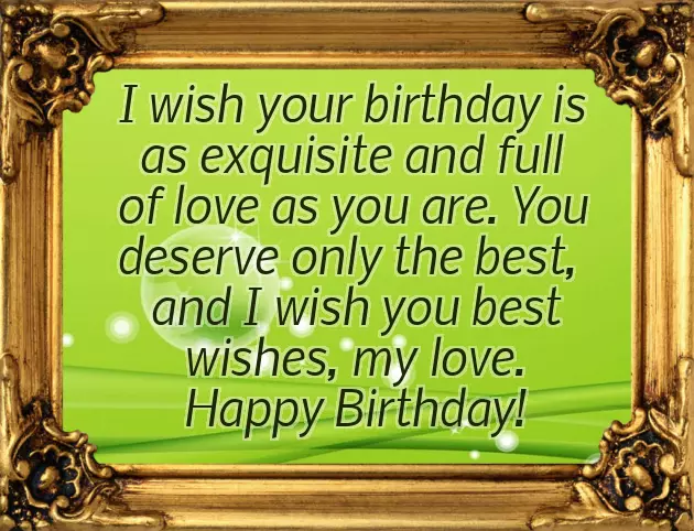 Happy Birthday Wishes Lover