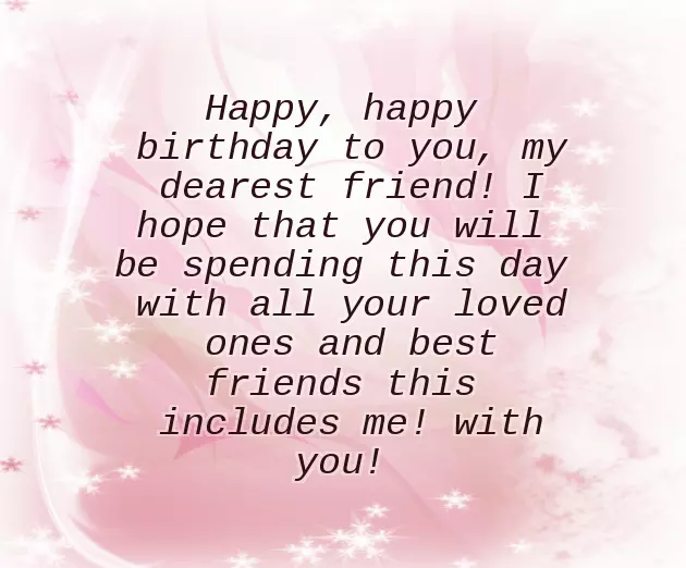 Birthday Wish To A Lady Friend