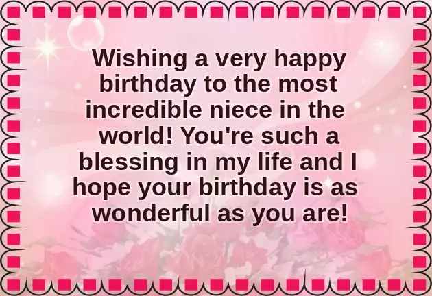 Birthday Wishes For A Lovely Niece