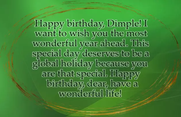 Happy Birthday Dimple Wishes Happy Birthday Dimple Wishes