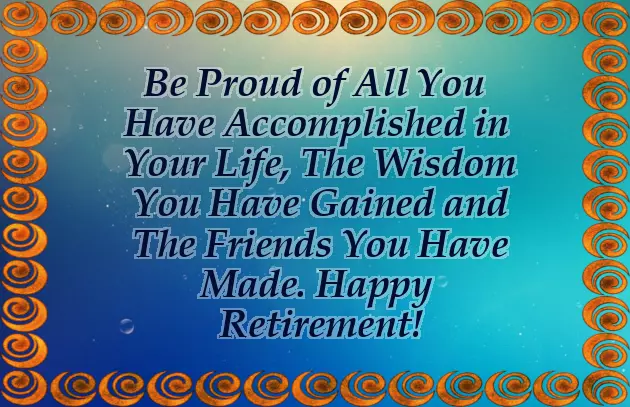 Short Retirement Wishes For Dad