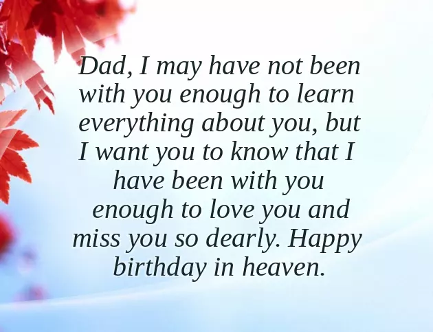 Birthday Wishes For Deceased Father From Daughter