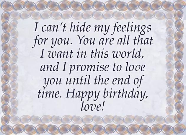 Romantic Happy Birthday Wishes For Wife