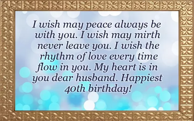Happy 40Th Birthday To My Husband Happy 40Th Birthday To My Husband