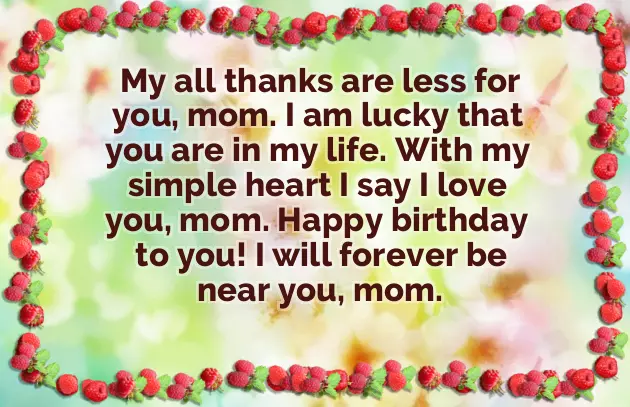 Birthday Greetings For Mom From Son