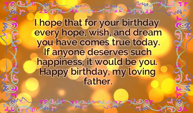 Birthday Wishes To Dad By Daughter