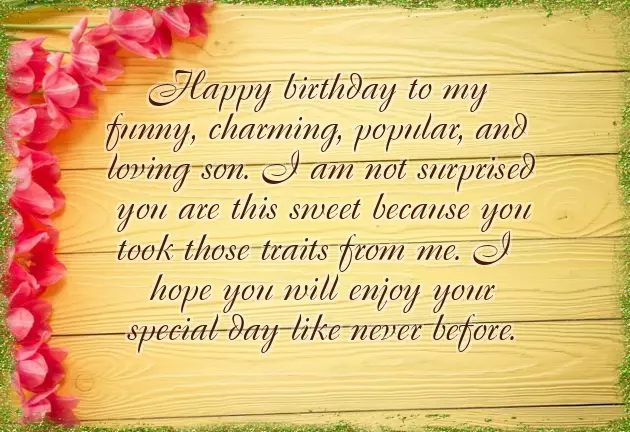 21St Birthday To My Son 21St Birthday To My Son