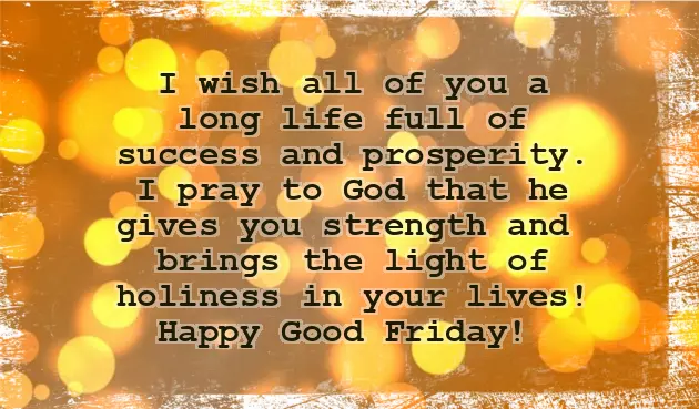 A Good Friday Message A Good Friday Message