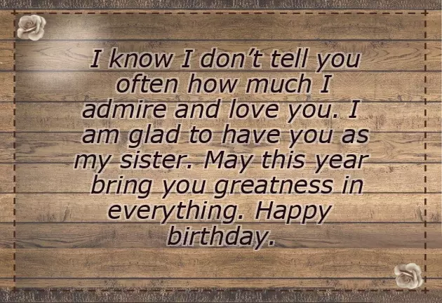 Birthday For Younger Sister