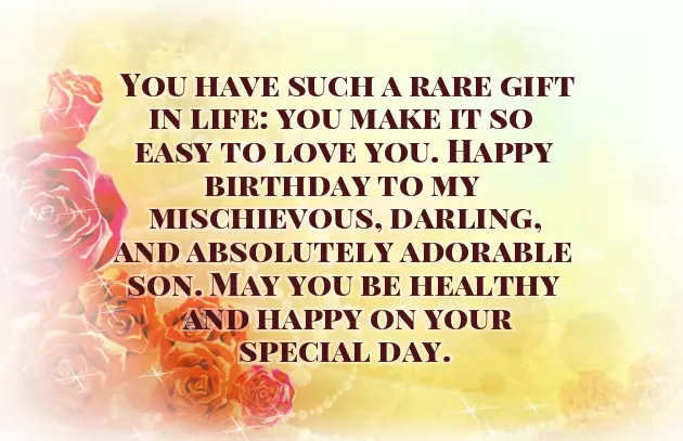 Happy Birthday From Mother To Son Happy Birthday From Mother To Son
