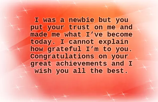 Nice Words For Retirement Wishes