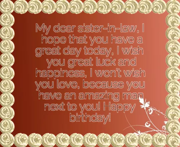 Birthday Wishes To Husband Sister Birthday Wishes To Husband Sister