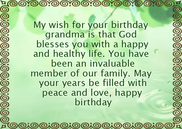 Birthday Message For Grandma Birthday Message For Grandma