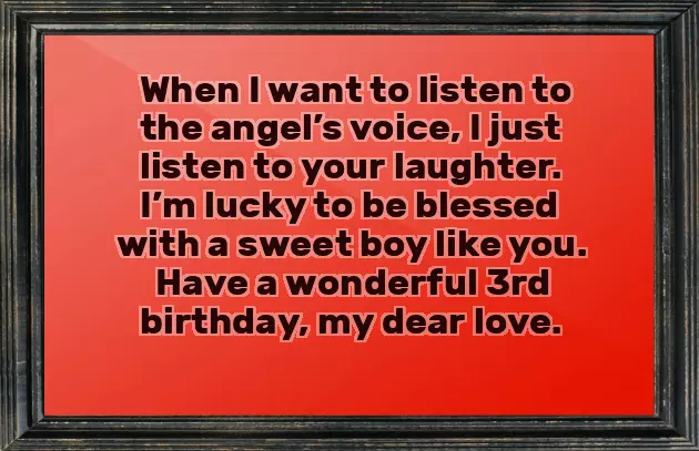 Happy 3Rd Birthday Boy Wishes
