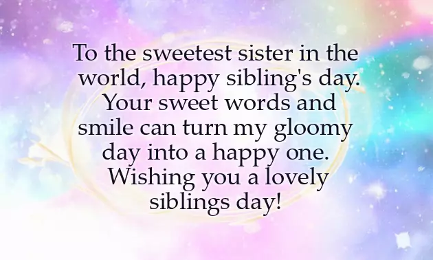 Siblings Day Wishes