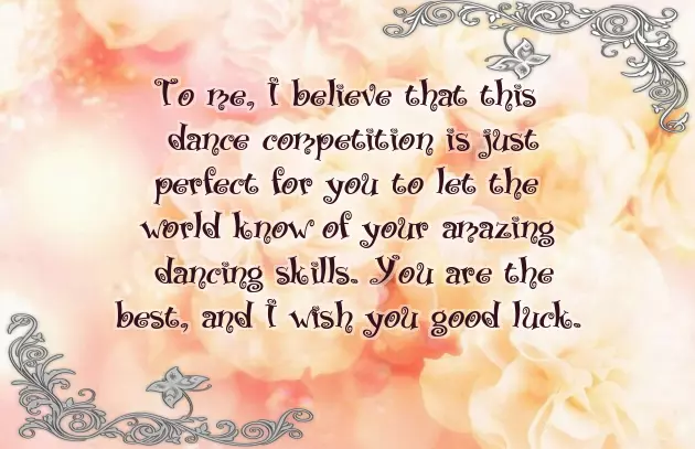 Good Luck On Your Performance Tonight Good Luck On Your Performance Tonight