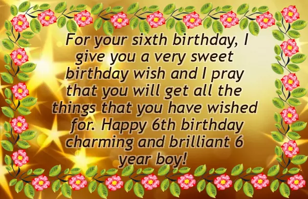 Happy Birthday Boy 6 Years Happy Birthday Boy 6 Years