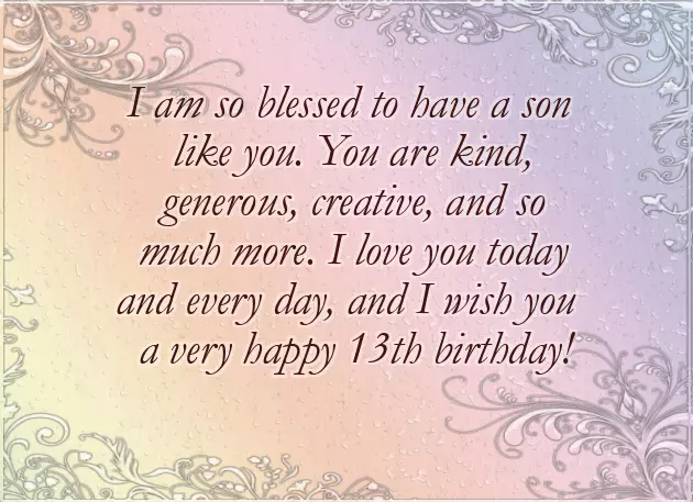 Happy 13Th Birthday To My Son Quotes Happy 13Th Birthday To My Son Quotes