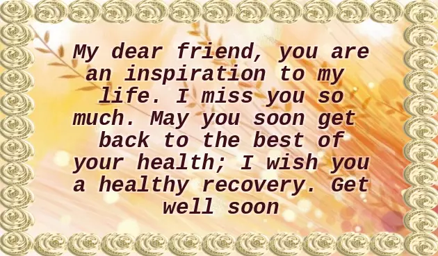Message To A Sick Friend Message To A Sick Friend