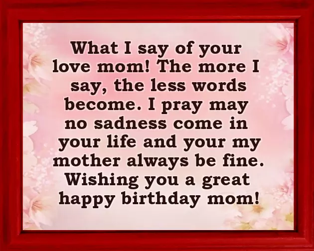 Mothers Quotes For Birthday