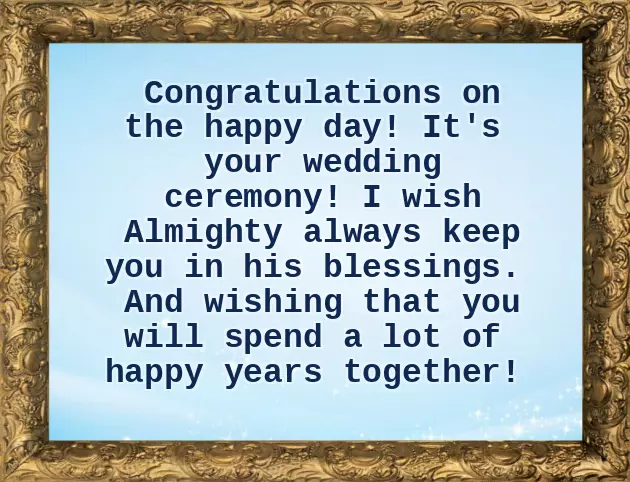Many Congratulations On Your Wedding Many Congratulations On Your Wedding