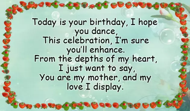 Happy Birthday Mom Poems Happy Birthday Mom Poems