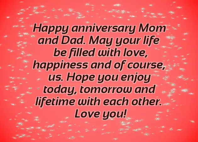 31St Anniversary Wishes For Parents
