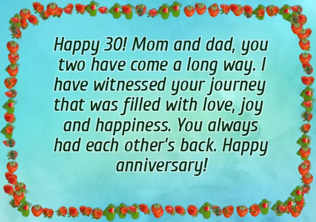 Anniversary Thought For Mom Dad
