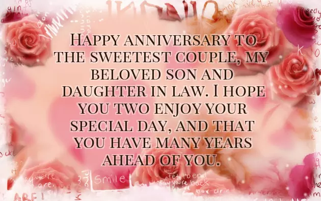 Happy Anniversary To My Son And His Wife