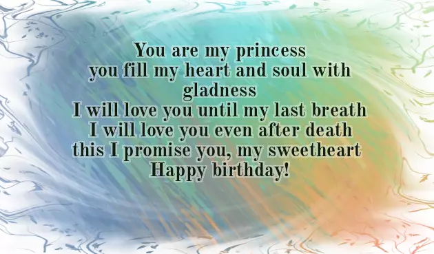 Birthday Wishes For Wife Romantic