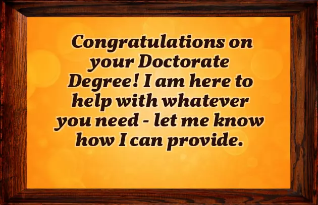 Phd Congratulations Message Phd Congratulations Message
