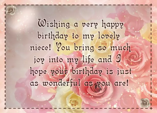 Birthday Wishes For A Lovely Niece