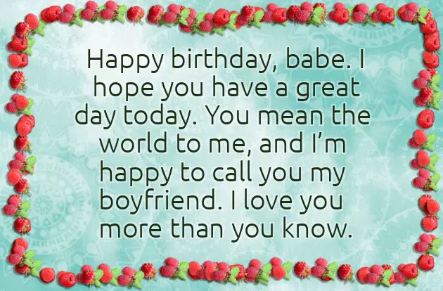 Birthday Wishes To New Boyfriend Birthday Wishes To New Boyfriend