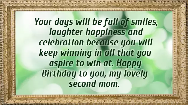 Happy Birthday My Second Mother Happy Birthday My Second Mother