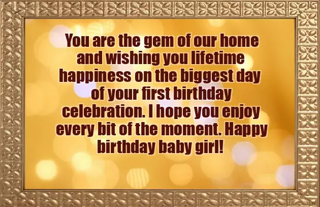 Birthday Wishes For Daughter 1 Year