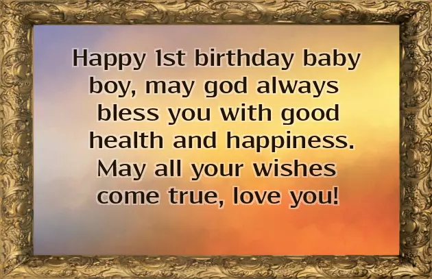 Happy First Birthday Wishes For Baby Girl