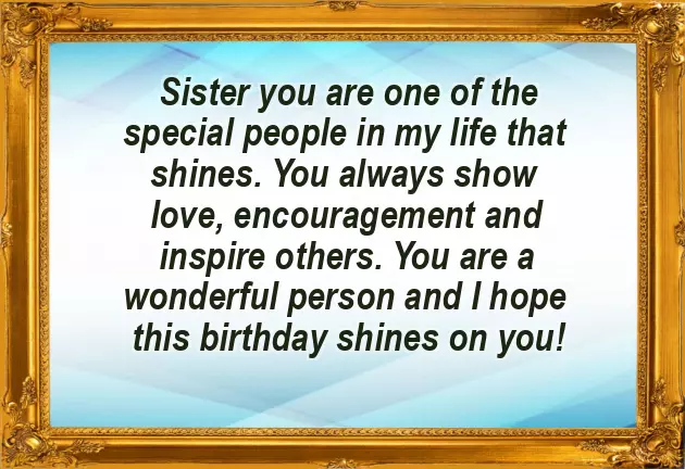 Wish Your Happy Birthday Sister