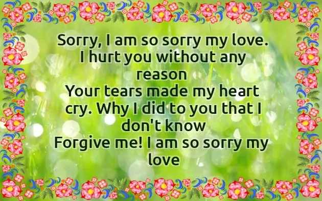 Sorry Poem For Girlfriend Sorry Poem For Girlfriend