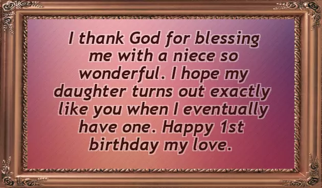 Birthday Wishes For A One Year Old Niece Birthday Wishes For A One Year Old Niece