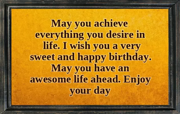 Happy Birthday In English Text