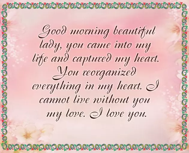 Romantic Good Morning Message For Your Girlfriend Romantic Good Morning Message For Your Girlfriend