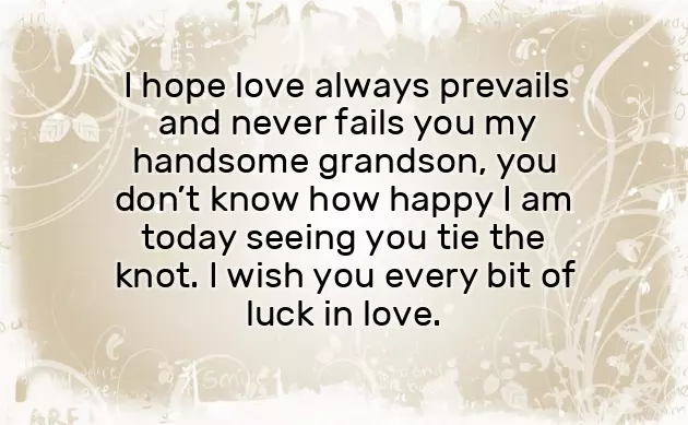 Congratulations To My Grandson