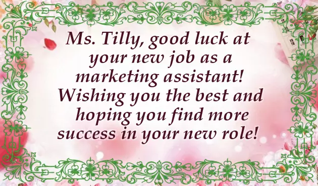 Wishes For Starting A New Job