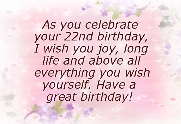 Happy Birthday 22 Years Happy Birthday 22 Years
