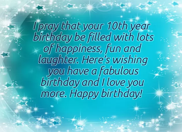 Happy Birthday Wishes For 10 Year Old Niece Happy Birthday Wishes For 10 Year Old Niece