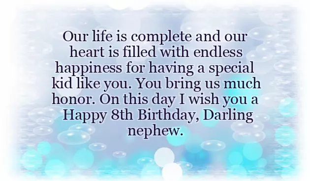 Son 8Th Birthday Wishes