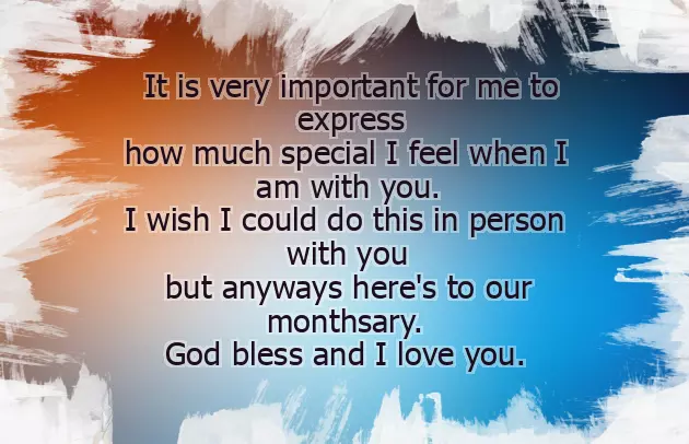 Monthsary Greetings For Boyfriend