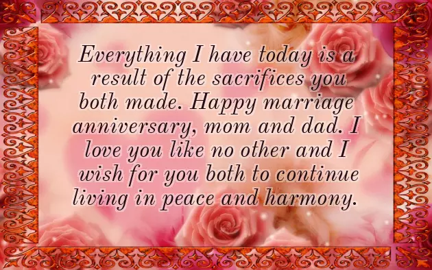Wedding Anniversary Mom Dad Wishes Wedding Anniversary Mom Dad Wishes